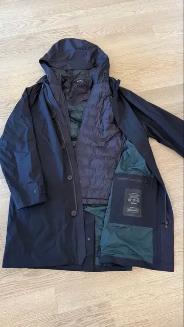 ZEGNA 다크 블루 마운틴 파카