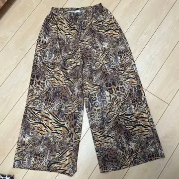 SHEIN 빅 사이즈 레오파드 무늬 애니멀 무늬 가우초 팬츠