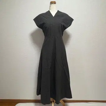 클라네 롱 원피스 슬리브리스 체크 사이즈 0 XS-S 사이즈