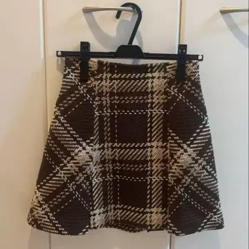 SNIDEL Sustainable 로빙 체크 미니 스커트