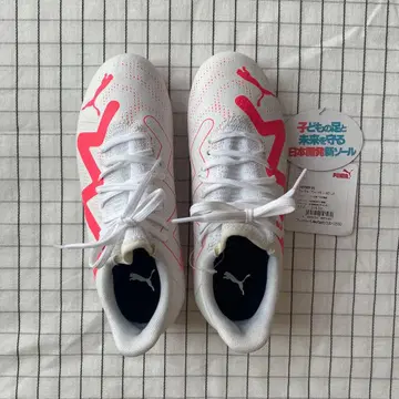Puma 축구화 스파이크 화이트/핑크 20.5cm