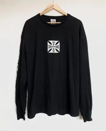 WEST COAST CHOPPERS 긴팔 티셔츠 롱티 블랙
