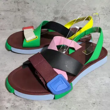 [CAMPER] 트윈스/컬러 블록/가죽 샌들/좌우 비대칭/42