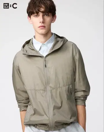 새상품 유니클로 C 라이트 웨이트 후드티 XL 베이지 31BEIGE