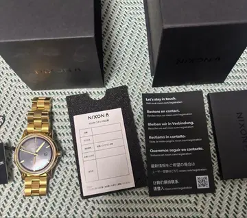 NIXON 아날로그 손목시계 골드