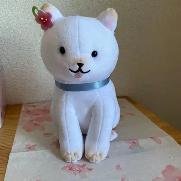 화이트 강아지 봉제 인형