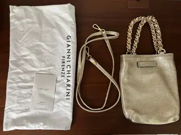 GIANNI CHIARINI 골드 숄더백