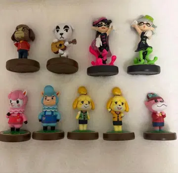 amiibo 동물의 숲 스프라툰 묶음 판매 피규어