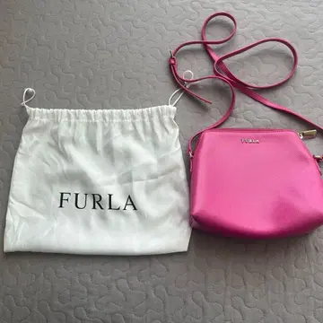 FURLA 핑크 미니 숄더백 수납 가방 포함