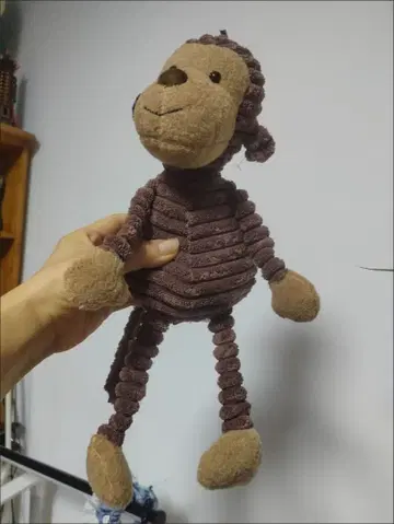 가동식 브라운 원숭이 봉제 인형 약 30cm