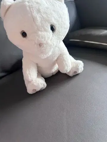 화이트 고양이 봉제 인형