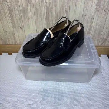 HARUTA 블랙 로퍼 25cm