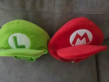 유니버셜 공식 마리오 루이지 캡 USJ 모자 2개 세트