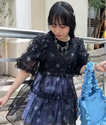 캔디 스트리퍼 Candy Stripper 튤 원피스 블랙