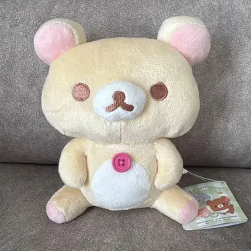 리락쿠마 차이로이코구마의 친구 올려다보고 앉아 봉제 인형 택 포함 새상품