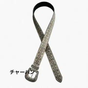 웨스턴 스타일 빈티지 벨트 엠보싱 가공 스터드