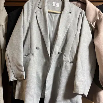 올리브 데 올리브 스카이블루 자켓 더블 버튼