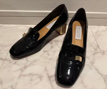 MACKINTOSH 매킨토시 블랙 패턴트 레더 로퍼