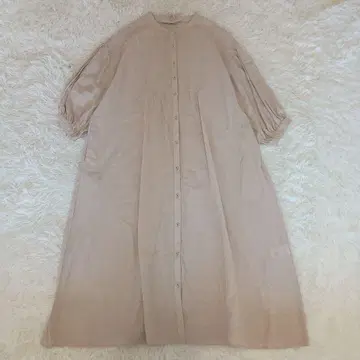 택 포함 새상품 사만사 모스모스 린넨 블렌드 소매 볼륨 원피스 프리