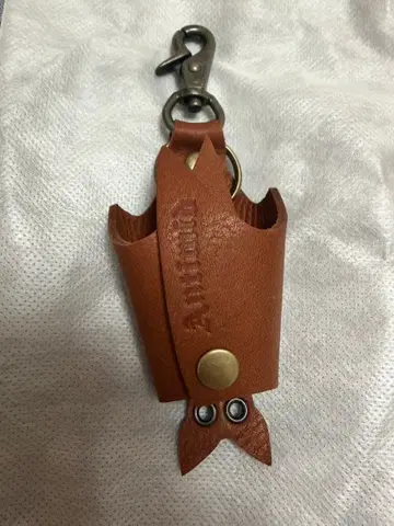 ANTIMID KEYCASE 가죽 박쥐 모양 키케이스 브라운 신색