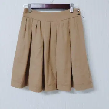 ROPE 로페 [ 38 M ] 비쥬 버튼 플레어 스커트 카멜 일본제