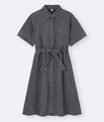 GU 라이트 데님 셔츠 원피스 3XL