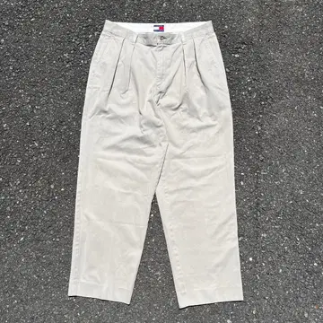 34 x 30 90s TOMMY HILFIGER 투 턱 치노