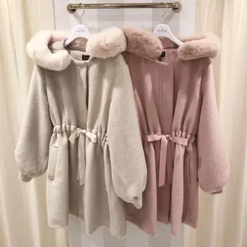 evelyn 율리본 코트 핑크