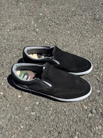 27.5cm LAKAI 라카이 블랙 스웨이드 슬립온 스케이트 보드화