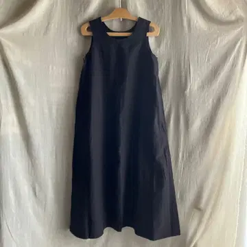 HICO BAG / 슬리브리스 원피스 린넨 50% 면 50% 일본제