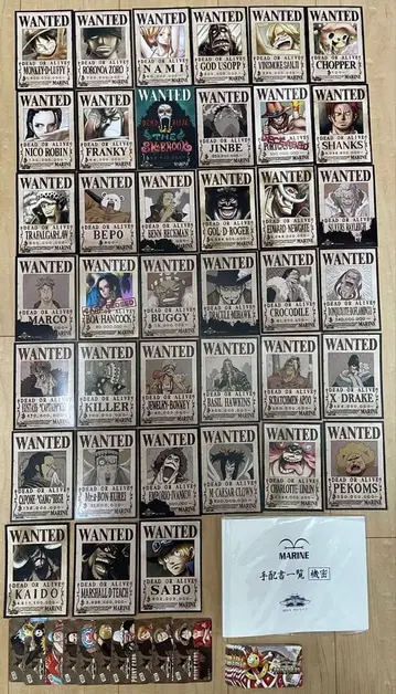 원피스 무기와라 스토어 수배서 브로마이드 컴플리트