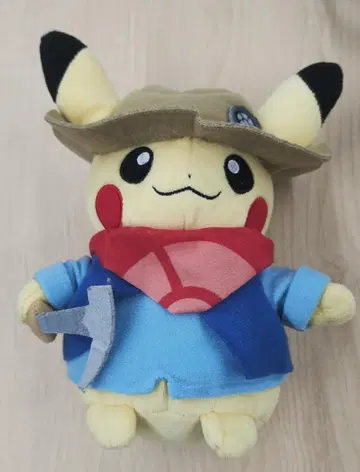 화석 발굴 피카츄 봉제 인형