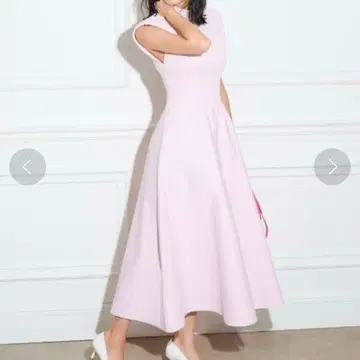 셀포드 코르셋 디자인 니트 원피스 핑크 38 롱