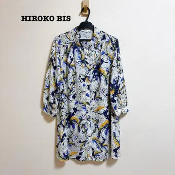 HIROKO BIS 페인팅 프린트 블라우스