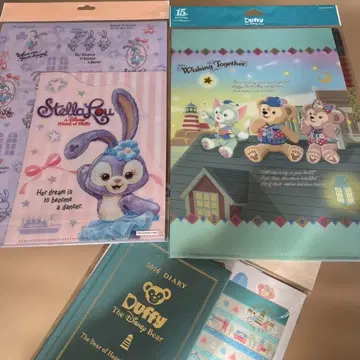 디즈니씨 스텔라루 더피&프렌즈 클리어 파일 다이어리