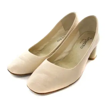 Repetto 레페토 베이지 스퀘어토 하이힐 청키힐