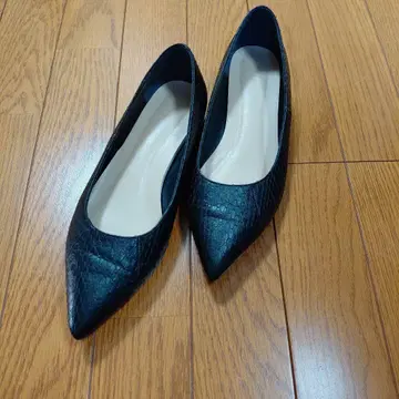 히미코 블랙 플랫슈즈