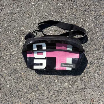 [레어] FREITAG 유사 CONVERSE 숄더백 블랙핑크 2way