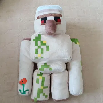마인크래프트 포피를 든 아이언 골렘 BIG 봉제 인형