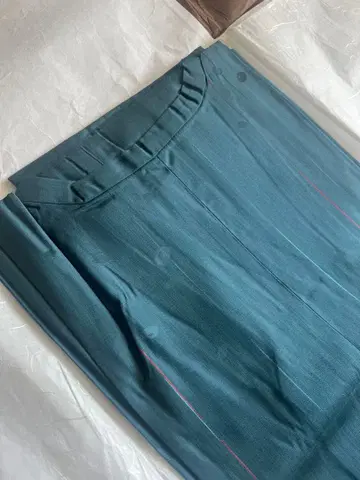 청록색 일본 의류용 비 코트