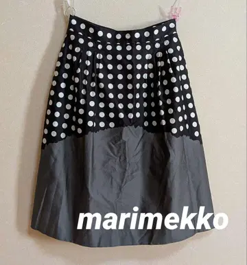 marimekko 마리메꼬 도트 프린트 스커트 사이즈 36