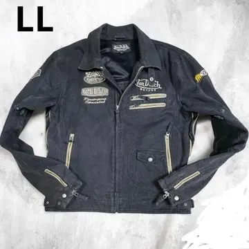 Von Dutch 빈티지 가공 라이더 자켓 LL 라이딩