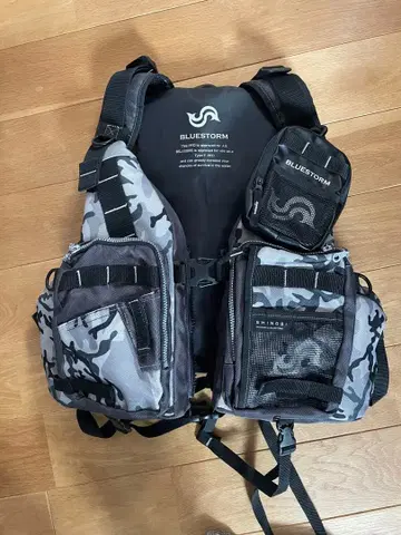 Bluestorm 구명 조끼 SHINOBI 카모플라쥬 BSJ-26RS