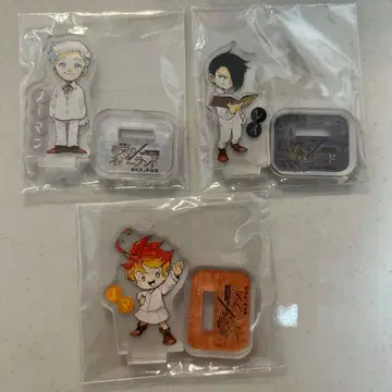 약속의 네버랜드 아크릴 mini 피규어 엠마 레이 노먼 3종