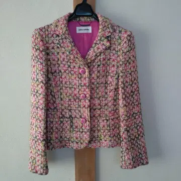 레트로 쇼와 구제 의류 밀라 숀 컬러 자켓 사이즈 40 핑크