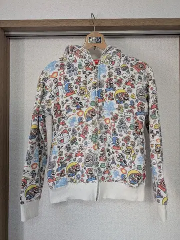 슈퍼 마리오 후드티 여성용 S 사이즈