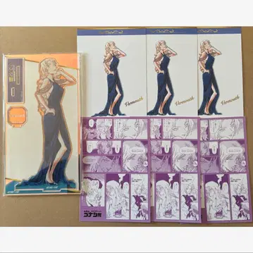 명탐정 코난 30주년 원화전 아크릴 스탠드 금박 엽서