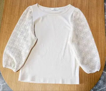 ANAYI 아나이 소매 레이스 긴팔 니트 38