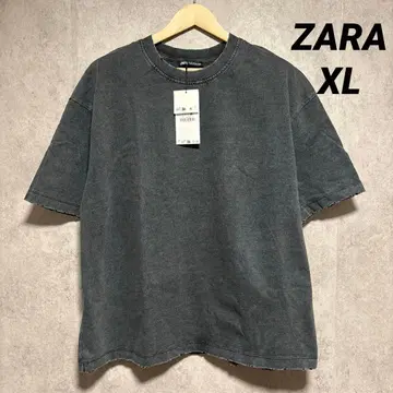 ZARA 자라 RELAXED FIT 티셔츠 데미지 XL