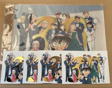 명탐정 코난 30주년 원화전 클리어 파일 금박 엽서